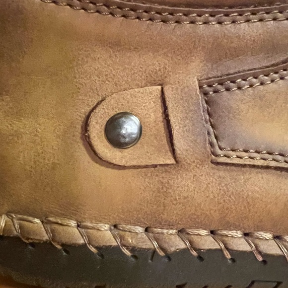 Source Unknown Tan Leather Boots with Black Soles main image 10